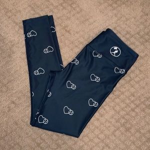 Love Baseball Monogram Leggings
